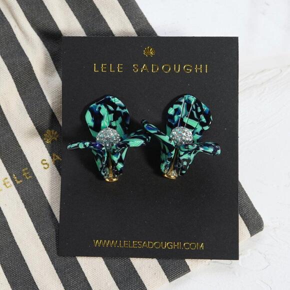 Lele Sadoughi Jewelry - Lele Sadoughi Trillium Stud Earrings Pistachio